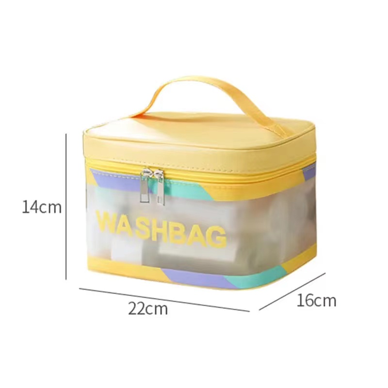 High-capacity Cosmetic Bag  Portable Travel Skin Care Products Waterproof Large Capacity Storage Handbag Bathroom Toiletries Make-up Organize Pouch