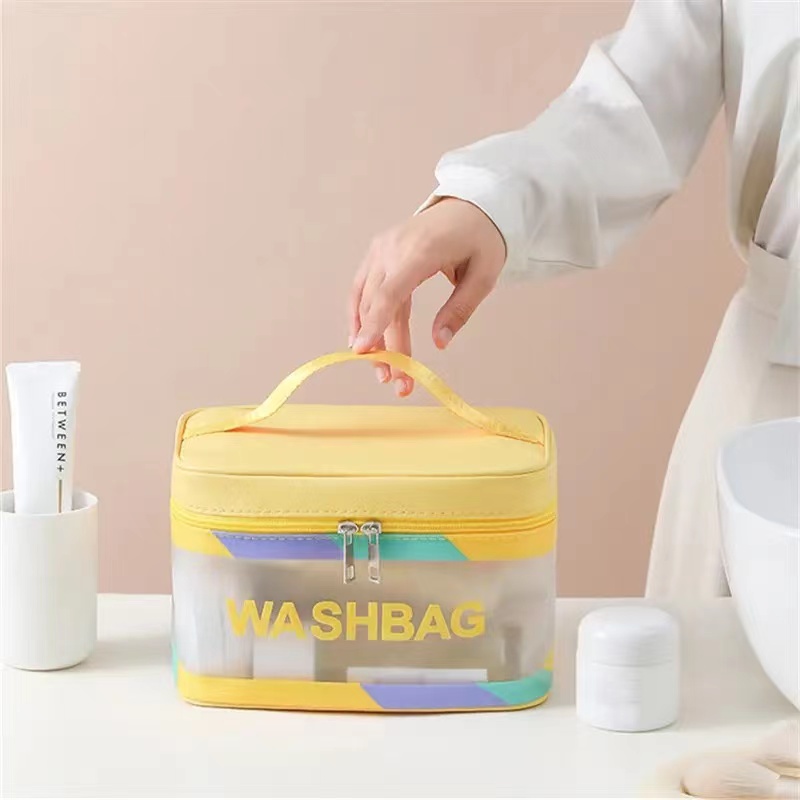 High-capacity Cosmetic Bag  Portable Travel Skin Care Products Waterproof Large Capacity Storage Handbag Bathroom Toiletries Make-up Organize Pouch