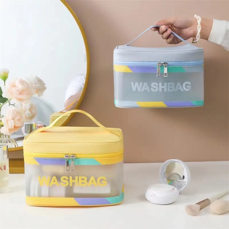 High-capacity Cosmetic Bag  Portable Travel Skin Care Products Waterproof Large Capacity Storage Handbag Bathroom Toiletries Make-up Organize Pouch
