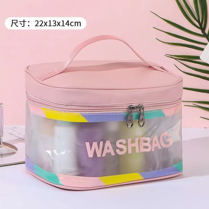 High-capacity Cosmetic Bag  Portable Travel Skin Care Products Waterproof Large Capacity Storage Handbag Bathroom Toiletries Make-up Organize Pouch