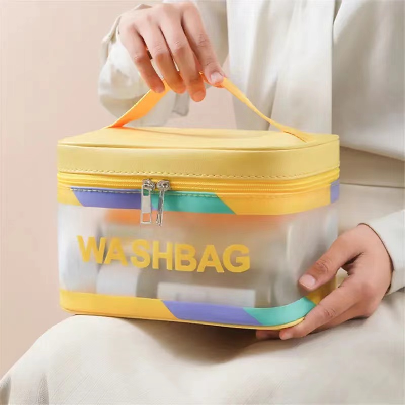 High-capacity Cosmetic Bag  Portable Travel Skin Care Products Waterproof Large Capacity Storage Handbag Bathroom Toiletries Make-up Organize Pouch
