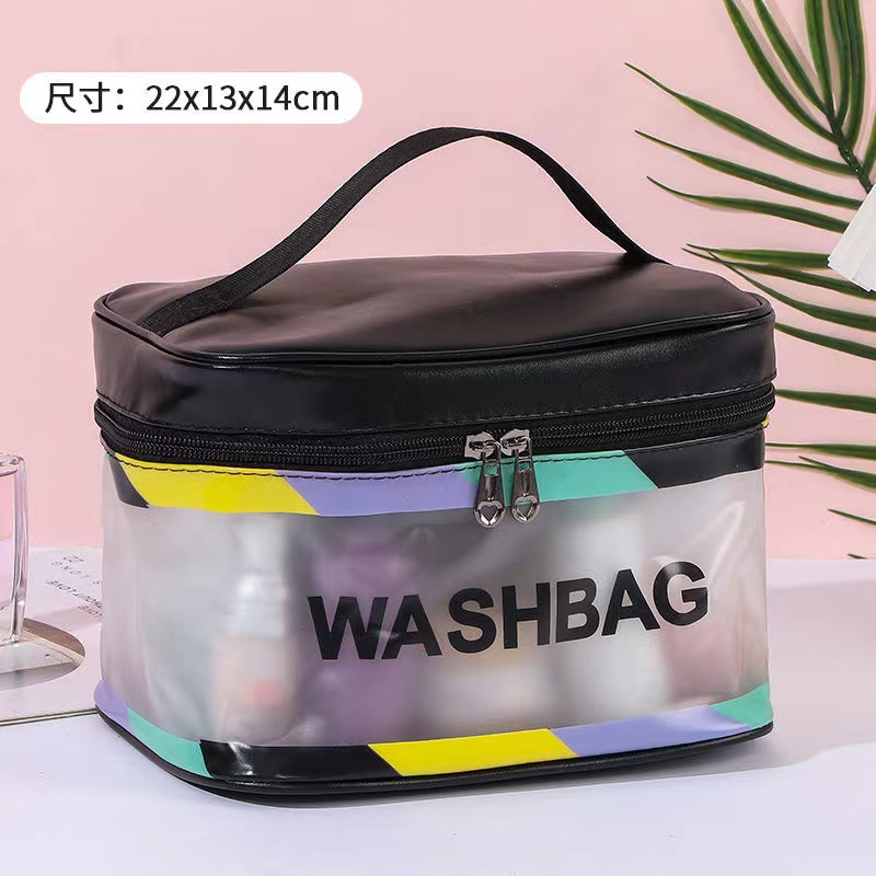 High-capacity Cosmetic Bag  Portable Travel Skin Care Products Waterproof Large Capacity Storage Handbag Bathroom Toiletries Make-up Organize Pouch