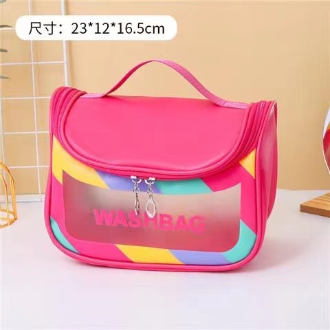 Women Makeup Bags Travel Organizer Clear Cosmetic Bag Toiletries Organizer Waterproof Storage Hanging Bathroom Wash Bag Holder Beauty Case Makeup Pouch handbags
