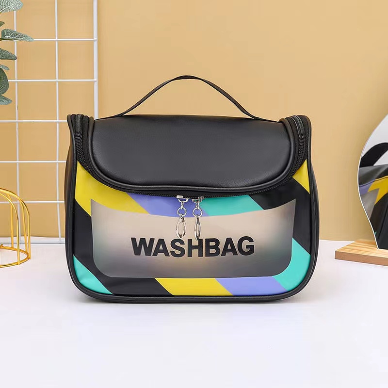 Women Makeup Bags Travel Organizer Clear Cosmetic Bag Toiletries Organizer Waterproof Storage Hanging Bathroom Wash Bag Holder Beauty Case Makeup Pouch handbags