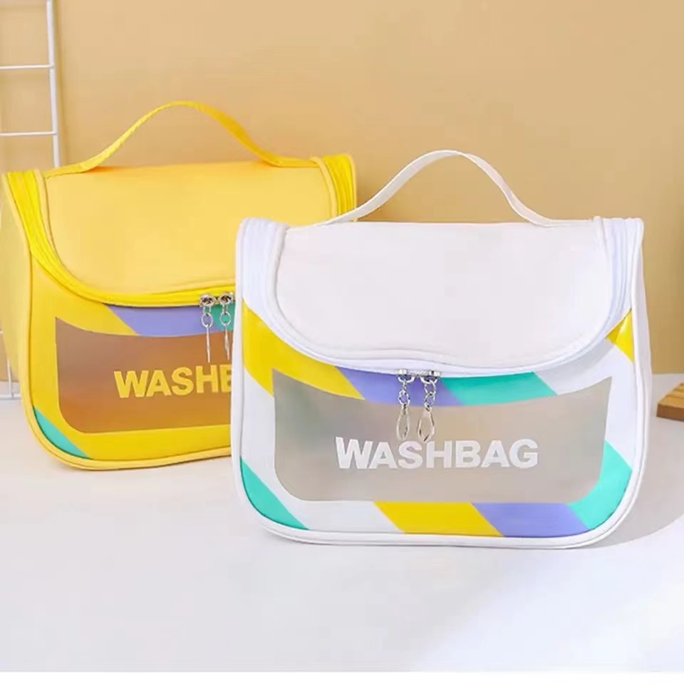 Women Makeup Bags Travel Organizer Clear Cosmetic Bag Toiletries Organizer Waterproof Storage Hanging Bathroom Wash Bag Holder Beauty Case Makeup Pouch handbags
