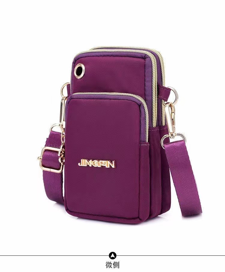 New  Mobile Phone Crossbody Bags for Women Fashion Women Shoulder Messenger Bag Cell Phone Pouch With Headphone Plug 3 Layer Wallet  Female Handbags Designer Ladies Girls Clutch