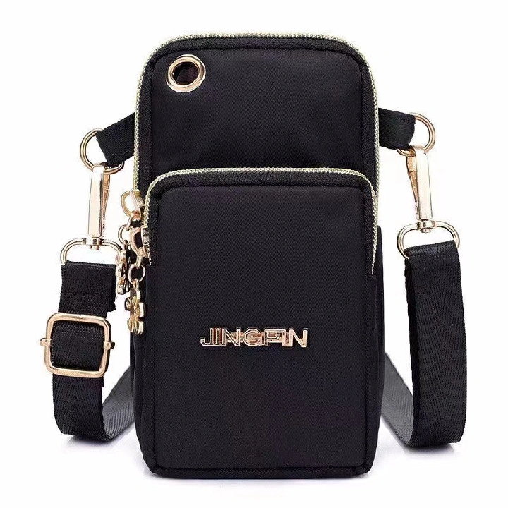 New  Mobile Phone Crossbody Bags for Women Fashion Women Shoulder Messenger Bag Cell Phone Pouch With Headphone Plug 3 Layer Wallet  Female Handbags Designer Ladies Girls Clutch