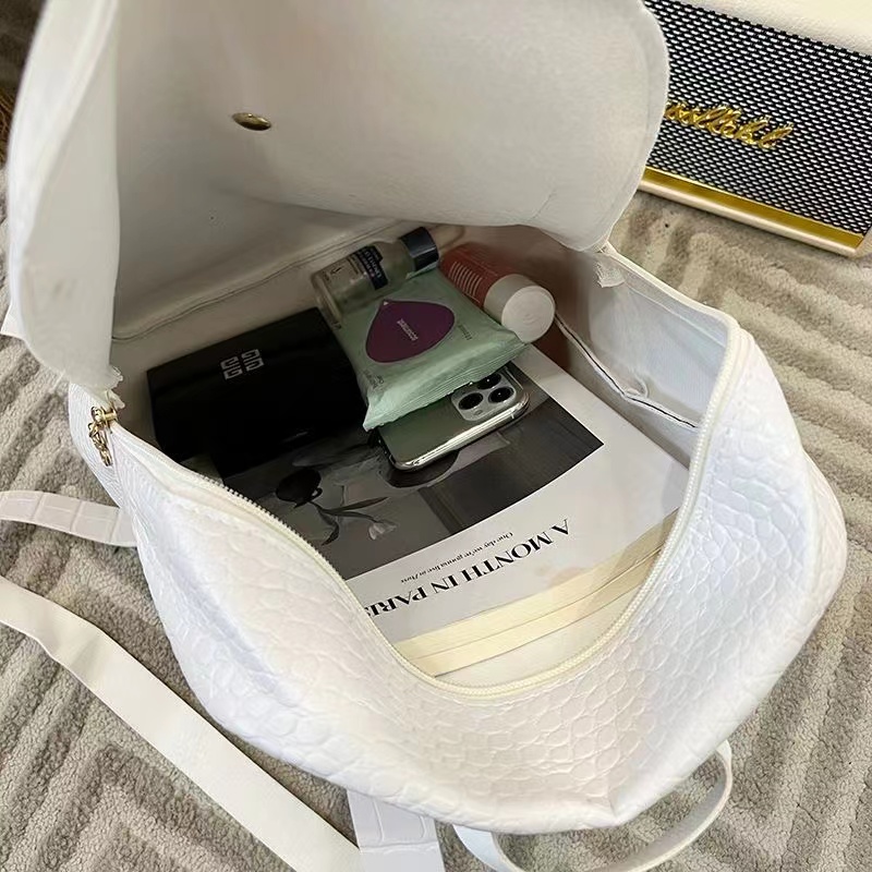 Mini Backpack Crossbody Bag For Teenage Girl oil wax skin Women Shoulder Phone Purse Korean Style Trendy Female Rucksack  V Letter Shoulder Bag Casual Multi-Function Small School Bags For Girls