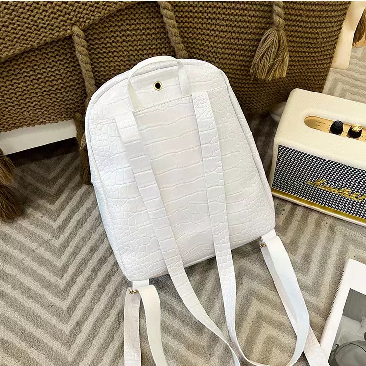 Mini Backpack Crossbody Bag For Teenage Girl oil wax skin Women Shoulder Phone Purse Korean Style Trendy Female Rucksack  V Letter Shoulder Bag Casual Multi-Function Small School Bags For Girls