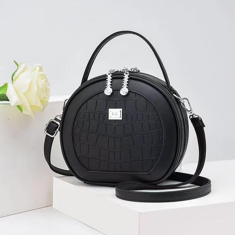 Women PU Leather Small Round Handbags Famous Brand Designer Lady's Shoulder Crossbody Bag Women's Circle Luxury Handbags Crossbody Bags Purse