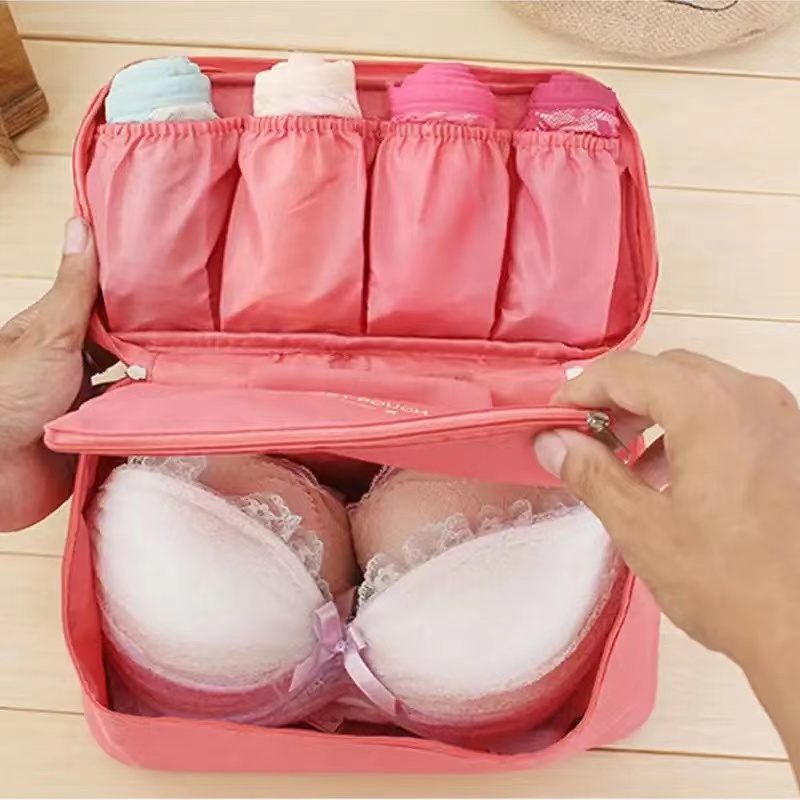 Travel Bra Bag Underwear Organizer Bag Women Bedroom Underwear Packaging Cube Pouch Bra And Panty Storage High Quality Wash Case Handbags  Girl Personal Items Pouch Travel Accessories