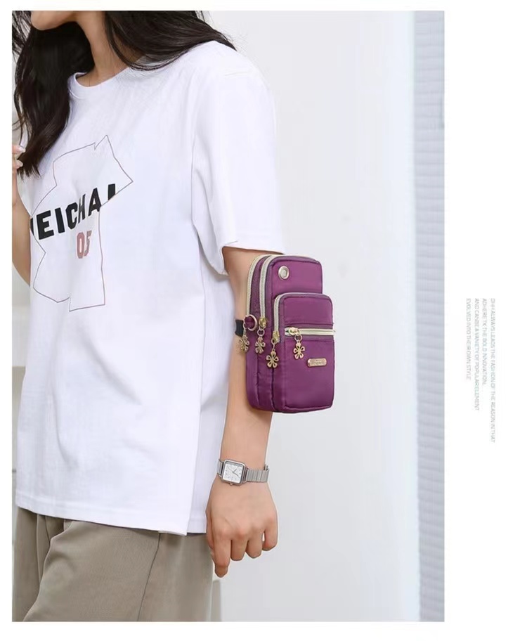 New  Mobile Phone Crossbody Bags for Women Fashion Women Shoulder Messenger Bag Handbags Cell Phone Pouch With Headphone Plug 4 Layer Wallet Female
