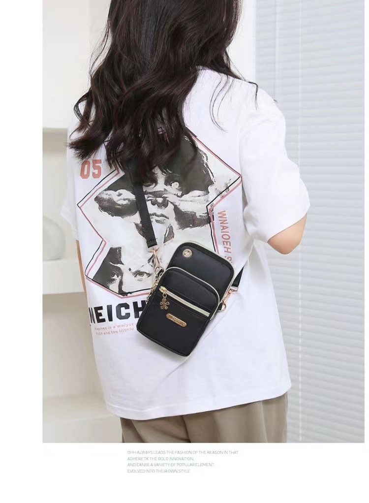 New  Mobile Phone Crossbody Bags for Women Fashion Women Shoulder Messenger Bag Handbags Cell Phone Pouch With Headphone Plug 4 Layer Wallet Female