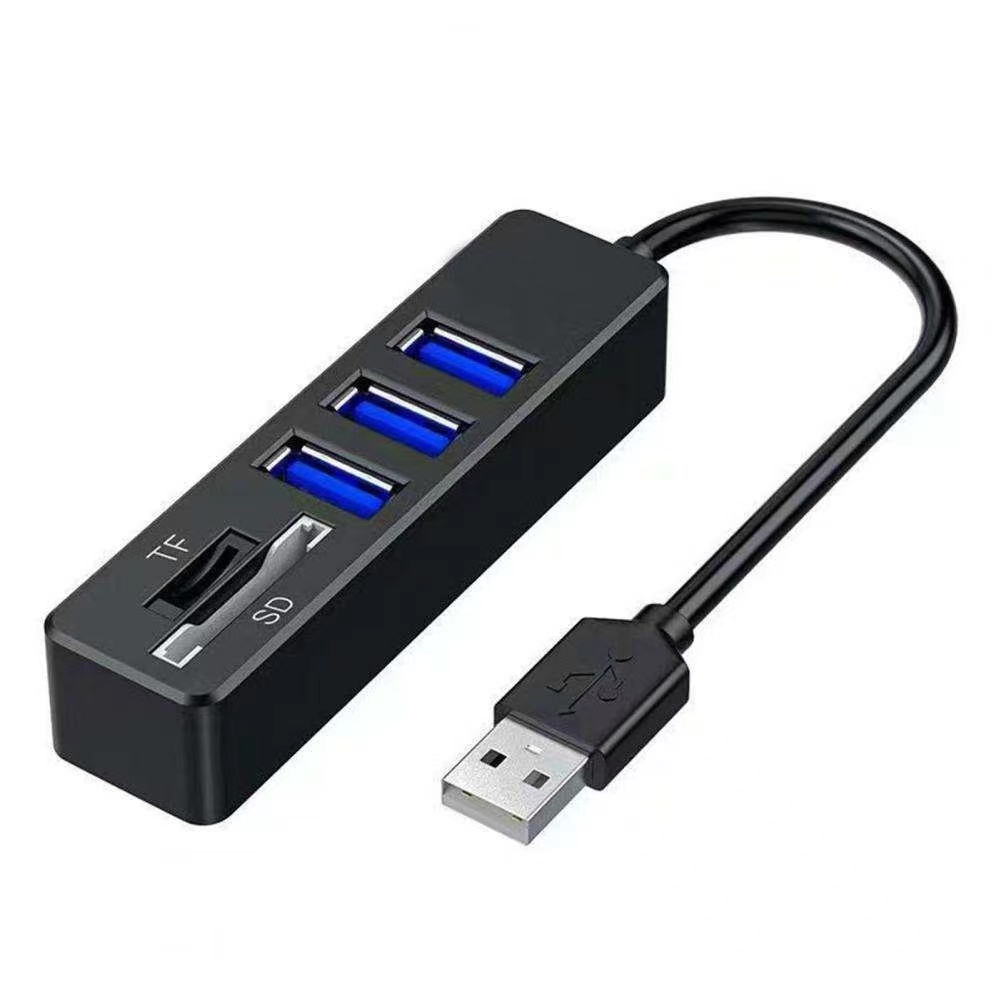 Reliable 5-in-1 USB Hub Portable Driver-free High-speed Transmission USB 3.0 Multi Splitter Adapter SD-Card/TF Card Reader For PC Laptop Computers