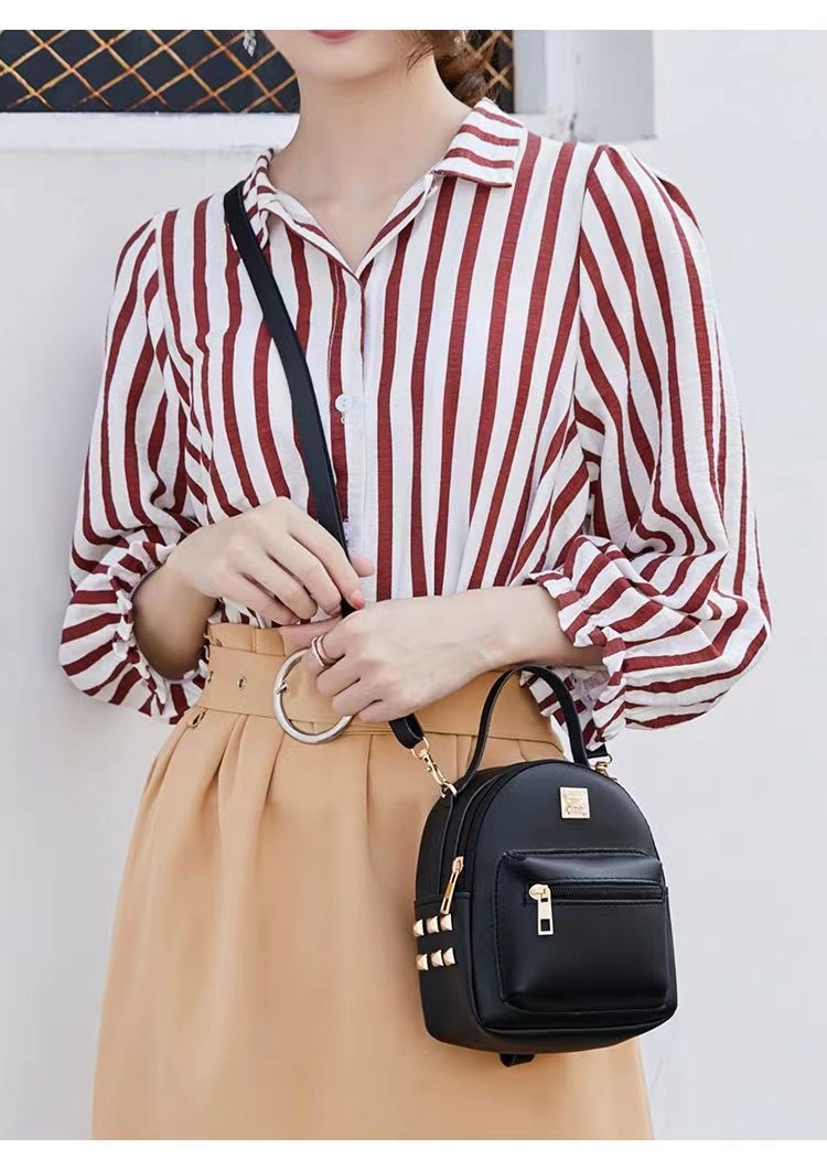 Fashion Student Schoolbag Travelling Bag Classic Flower Backpack Women Bags  Women'S Backpack Multi-Function Small Backpack Female Ladies Shoulder Bag Handbags Girl Purse