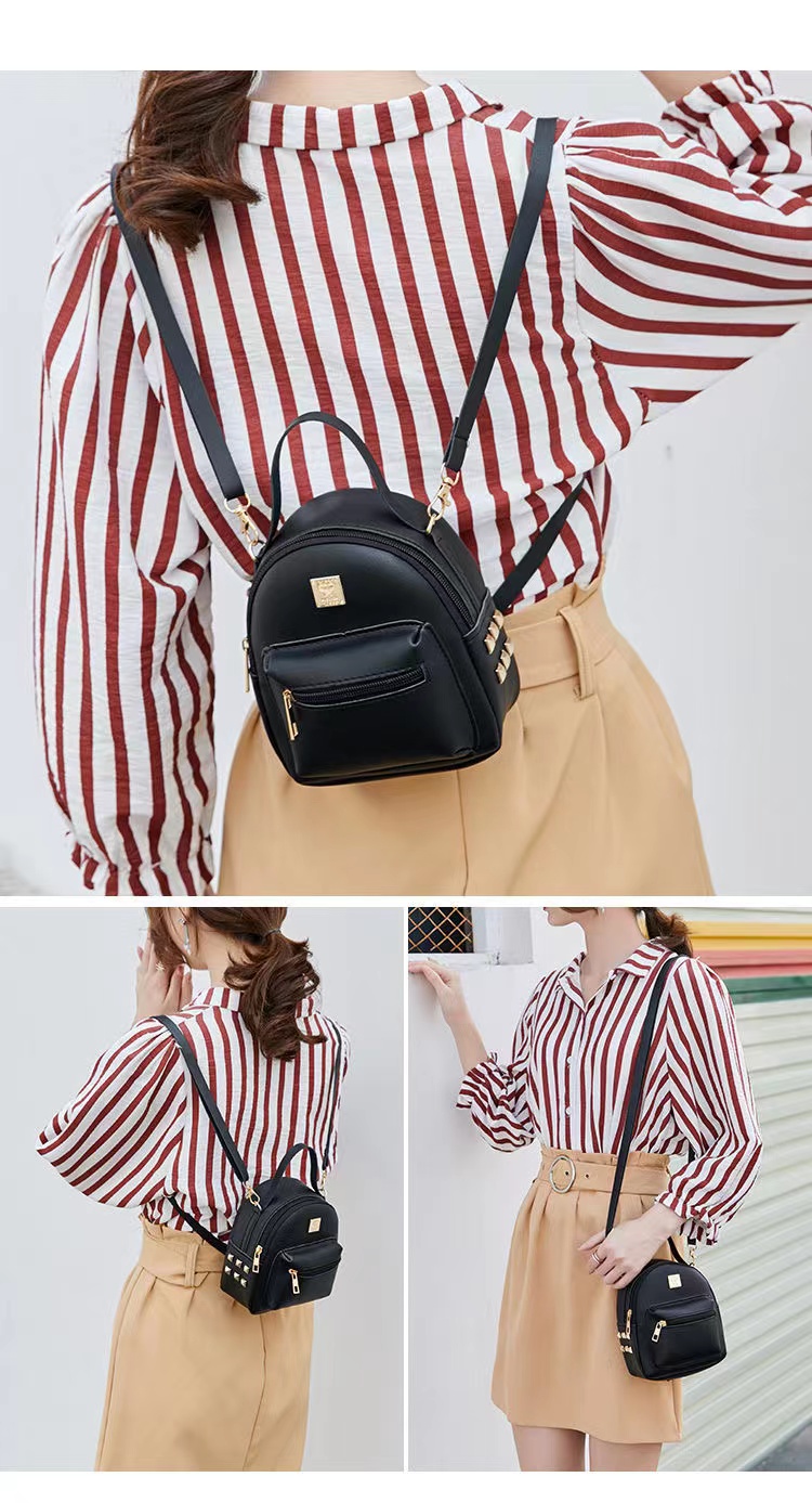 Fashion Student Schoolbag Travelling Bag Classic Flower Backpack Women Bags  Women'S Backpack Multi-Function Small Backpack Female Ladies Shoulder Bag Handbags Girl Purse