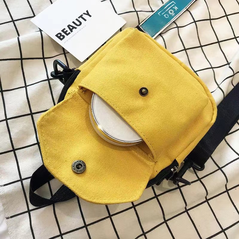Small Women Bag Canvas Shopper Bag Crossbody Bags for Women trend Small Shoulder Bags Phone Ladies Purse Bag Women Handbags Cute Girl Bouncing Di Small Bag
