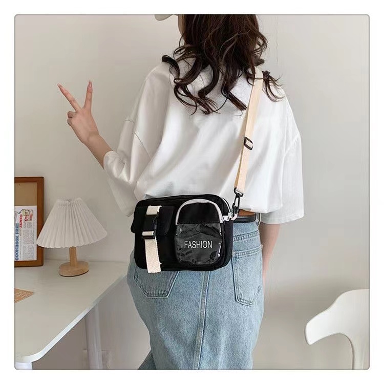Cute Small bag girl heart soft cute students shoulder bag  Harajuku messenger bag Pure Color Kawaii Crossbody Bags Handbags