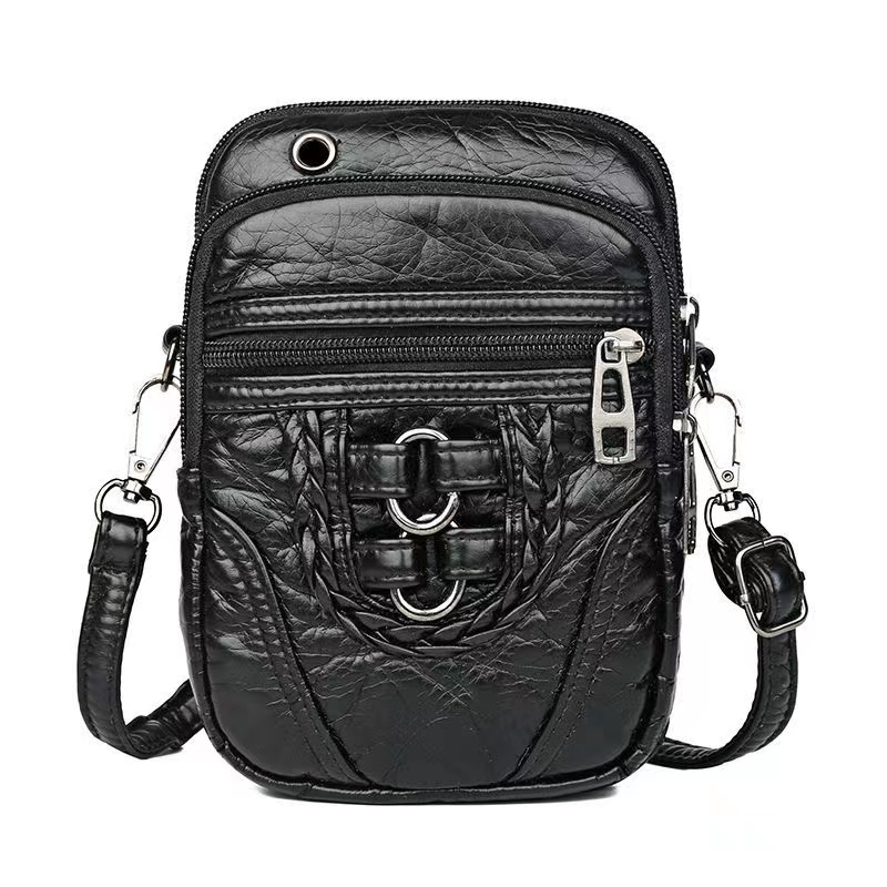 Retro Women's Handbag Multi-Functional Soft PU Leather Small Shoulder Bag for Women Vintage Crossbody Bag Cash Purse Cell Phone Bag Square Bag Handbags  Shopping Purse Bolsa