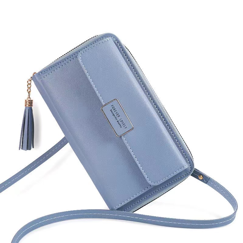Women Shoulder Strap Bag Multifunction Long Wallet Fashion Tassel HandBag Hasp Card Holder Ladies Small Crossbody Cell Phone Bag Shoulder Bags Lady Hasp Zipper Purse