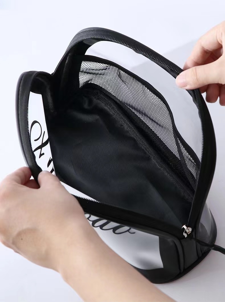 Women Makeup Bags Waterproof Clear Cosmetic Bag Travel Beach Toiletries Storage Pouch Handbags Transparent Makeup Beauty Case  Bath Wash Bags