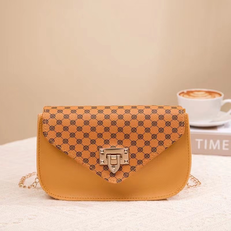 Fashion Small Handbag Women Shoulder Bags 2023 New Luxury Casual Clutch Bag PU Crossbody Flower Printed Bag for Women Small Messenger Chain Bag Flap Designed Bag