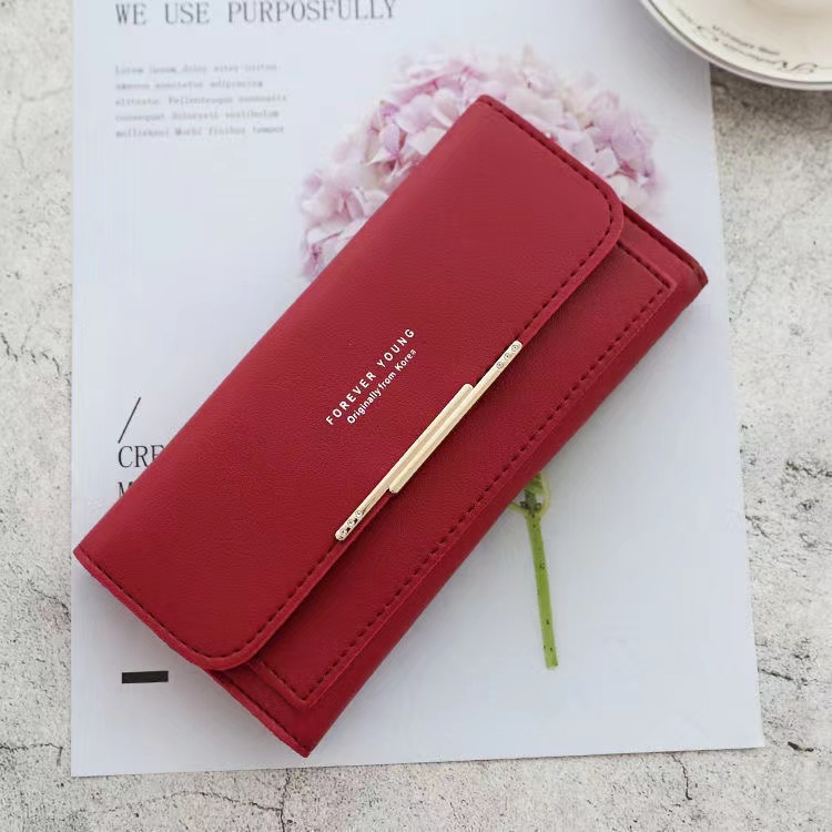 New Fashion All-match Clutch Bag Long Large Capacity Coin Purse Ladies  Large Capacity Practical Hand Wallet PU Leather Female Long Section Wallet Handbags
