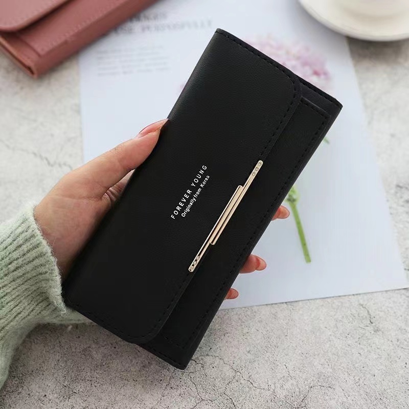 New Fashion All-match Clutch Bag Long Large Capacity Coin Purse Ladies  Large Capacity Practical Hand Wallet PU Leather Female Long Section Wallet Handbags