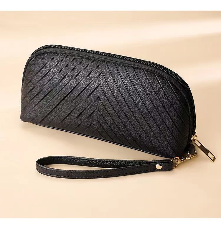 New Fashion All-match Clutch Bag Long Large Capacity Coin Purse Ladies Zipper Purse Large Capacity Practical Hand Wallet PU Leather Female Long Section Wallet  Handbags