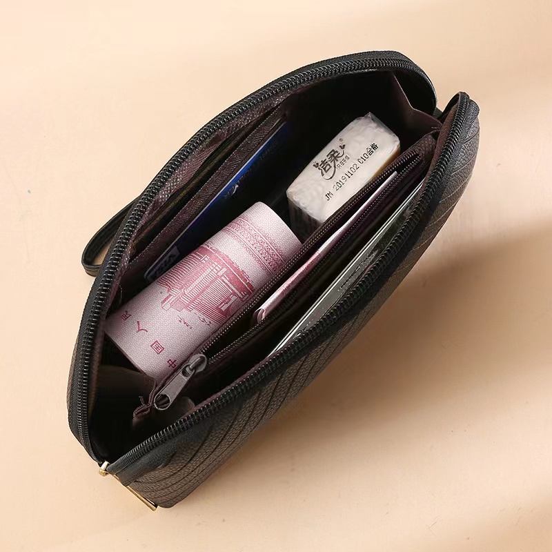 New Fashion All-match Clutch Bag Long Large Capacity Coin Purse Ladies Zipper Purse Large Capacity Practical Hand Wallet PU Leather Female Long Section Wallet  Handbags