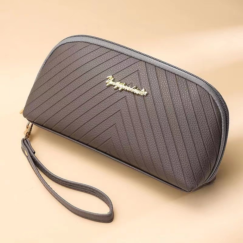 New Fashion All-match Clutch Bag Long Large Capacity Coin Purse Ladies Zipper Purse Large Capacity Practical Hand Wallet PU Leather Female Long Section Wallet  Handbags