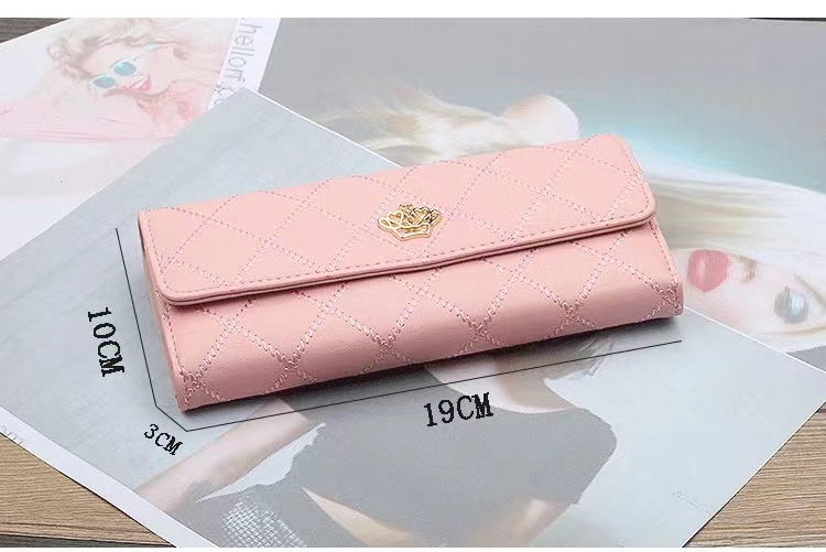 Women Wallet Lady Clutch Leather Plaid Hasp Female Wallets Long Length Card Holder Phone Bag Handbags Money Coin Pocket Ladies Purses  Case Purse