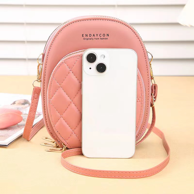Women Crossbody Shoulder Bags Wallet Cell Phone Purse Soft Leather Strap Handbag for Female Luxury Messenger Bags  New Mobile Phone Bag Female  Version Fashion Multi-functional Crossbody Shoulder  Zi