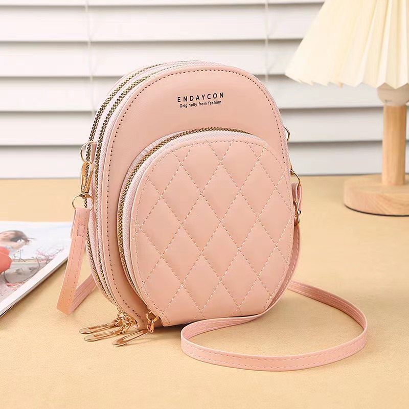 Women Crossbody Shoulder Bags Wallet Cell Phone Purse Soft Leather Strap Handbag for Female Luxury Messenger Bags  New Mobile Phone Bag Female  Version Fashion Multi-functional Crossbody Shoulder  Zi