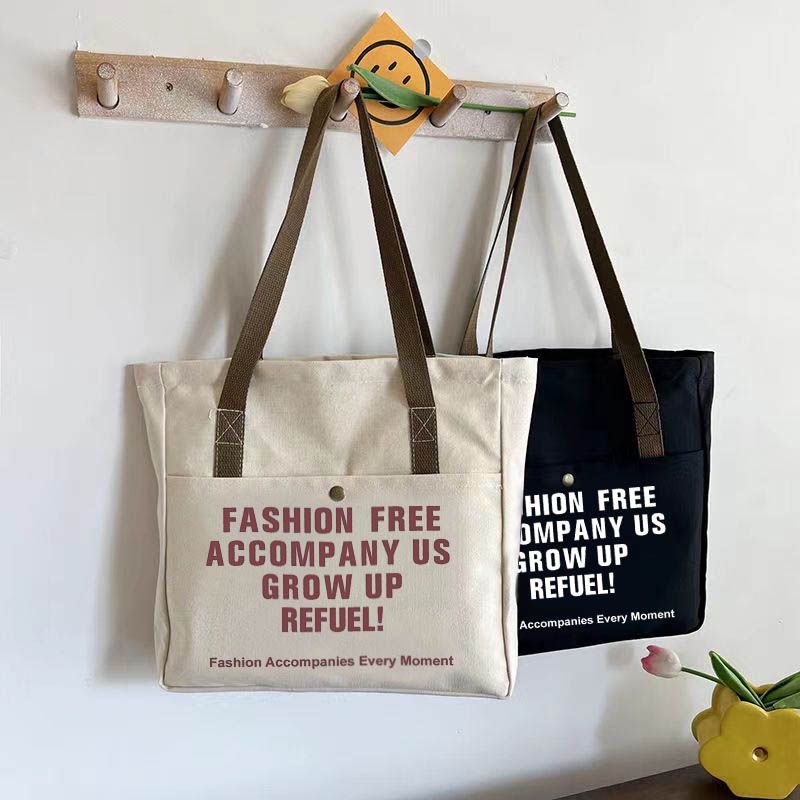 Casual Canvas Crossbody Bag  Women's Design Shoulder Bag Large Capacity Tote Bag Women's Travel Shopping  Handbag Bag Women's Purse  2023 Trend Fashion Letter Print Canvas Tote Bag
