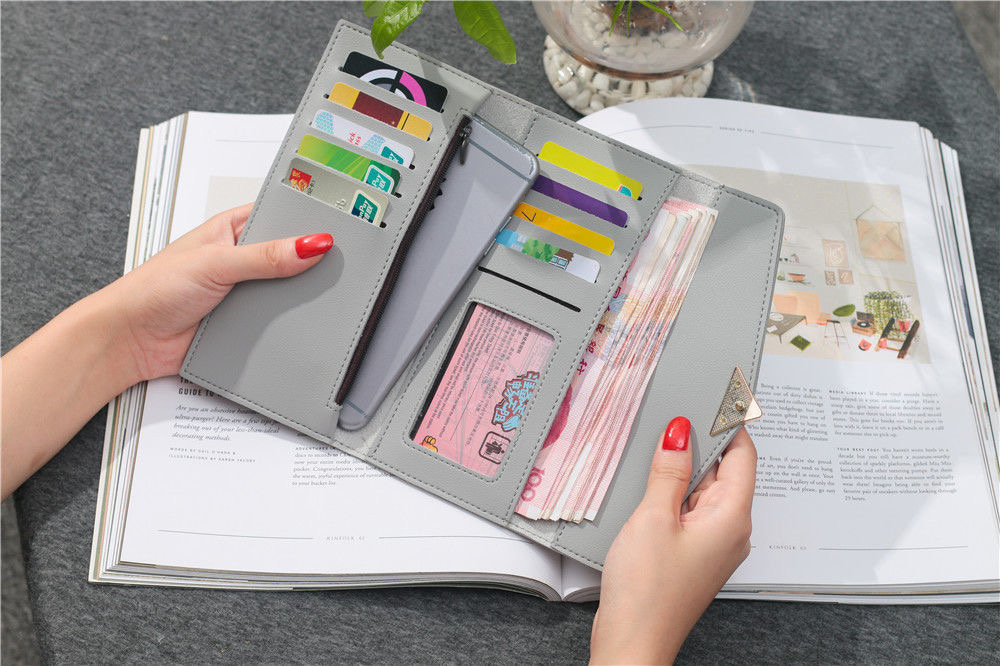 Women Long Wallets Purses Luxury Love Heart Wallets for Ladies Girl Money  Pocket Card Holder Female Wallets Phone Clutch Bag