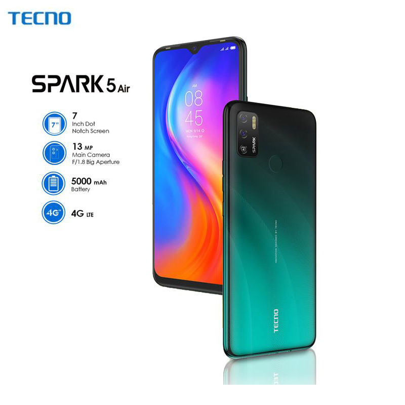 Tecno Spark 5 Air phones Smartphone 7&quot; 13MP 2+32GB 5000mAh Mobile Phones