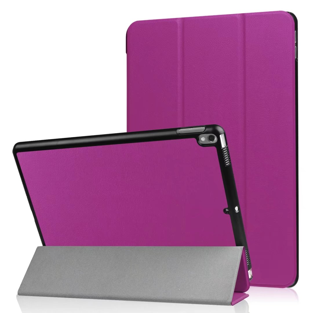 10.5&quot; Smart Cover Folding Fiber Leather Tablets Slim Case for iPad Pro 10.5