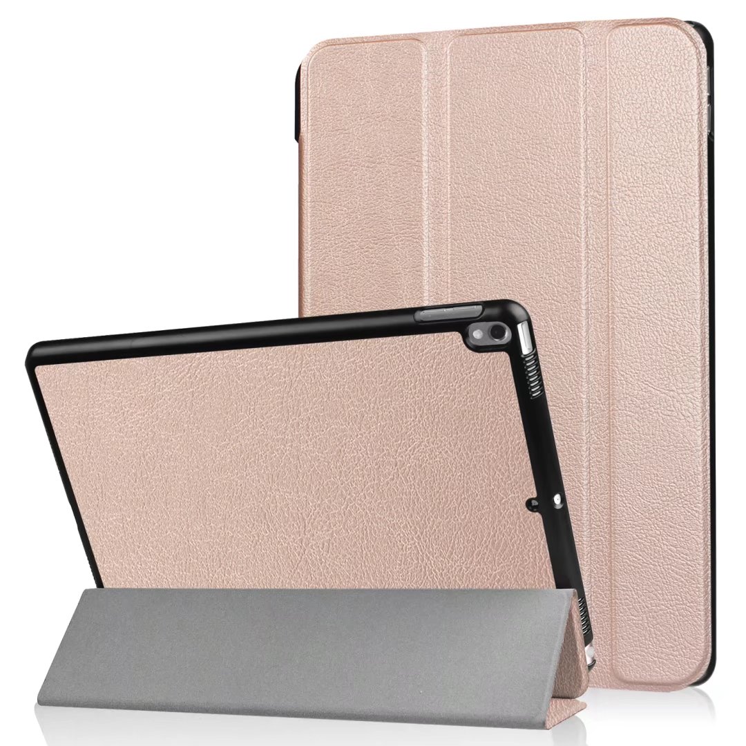 10.5&quot; Smart Cover Folding Fiber Leather Tablets Slim Case for iPad Pro 10.5