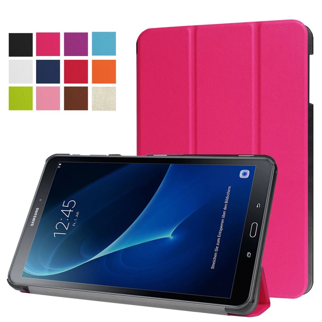 10.1&quot; PU Transparent Case Tablets Cover Hard Smart Cover Ultra Slim for Samsung TAB A 10.1 T580N