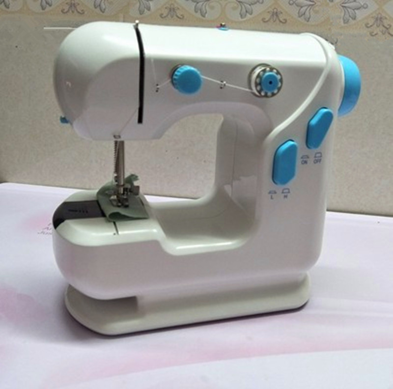 Shevi Portable Double Speed Automatic Thread Mini Sewing Machine  Lighting Lamp Durable Home Tool
