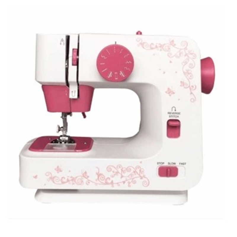 Shevi Automatic Double Thread Mini Sewing Machine Portable Double Speed Home Tool with Lighting Lamp