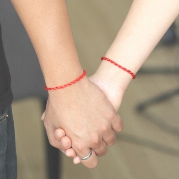 Handmade Jewelry Red Rope Bangle Lucky Bracelets for Women and Men on Hands or Legs