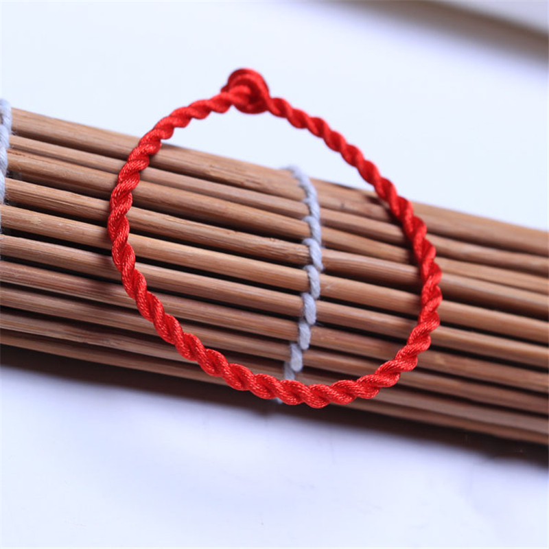 Handmade Jewelry Red Rope Bangle Lucky Bracelets for Women and Men on Hands or Legs