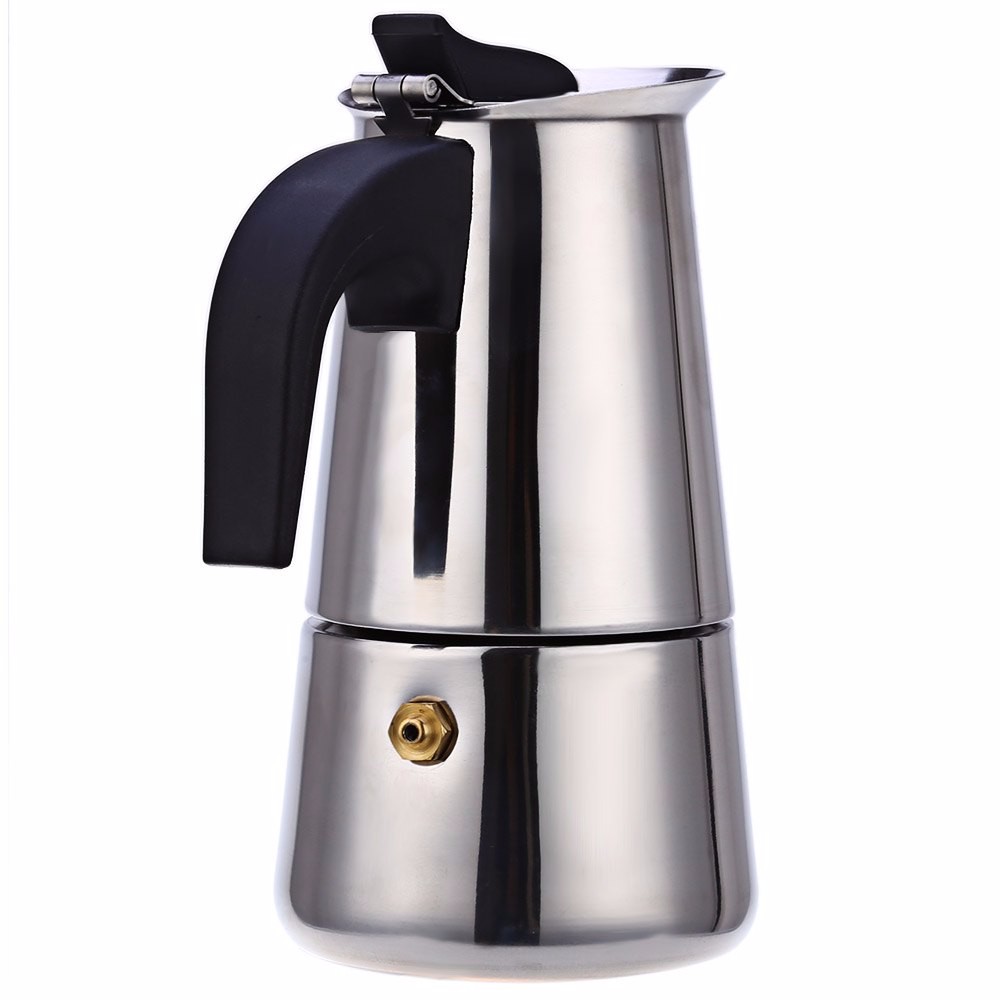300ml 6 Cups Stainless Steel Mocha Espresso Maker Stovetop Percolator Coffee Pot