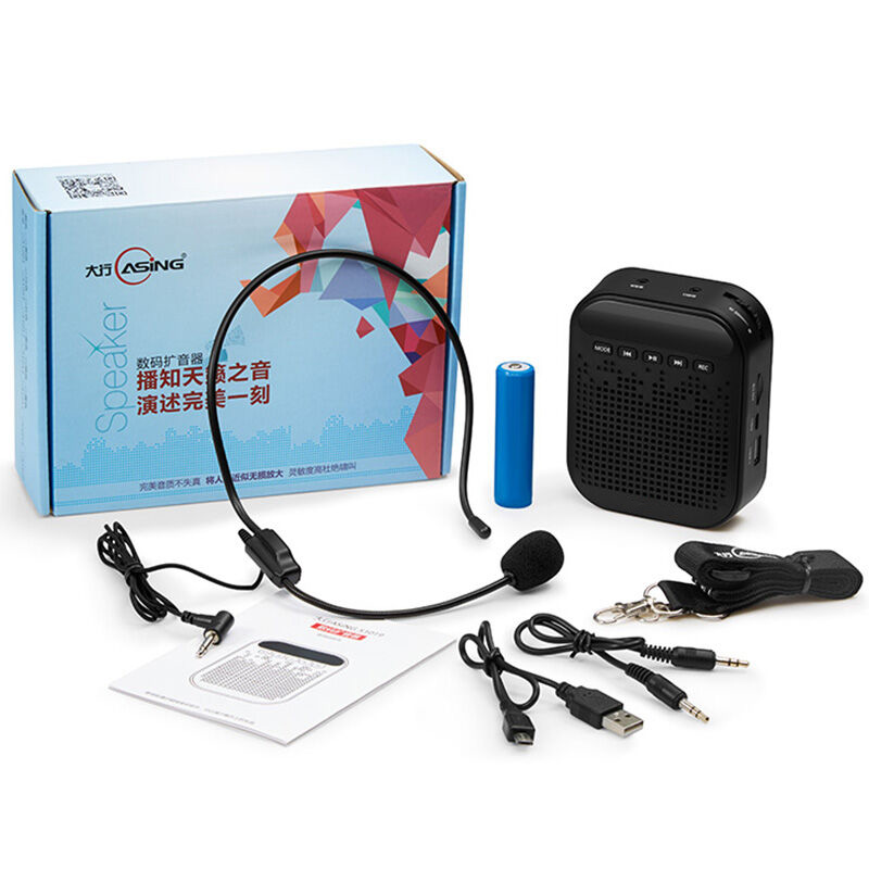 Portable Rechargeable Voice Amplifier Microphone Loudspeaker for Teaching Guide