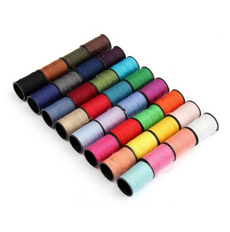 Shevi 60PCS Sewing Thread Mixed Colors Sewing Kit For Sewing Machine Heavy Duty Metal Bobbin