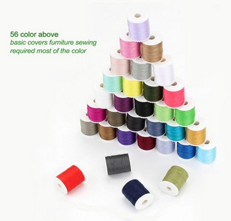 Shevi 60PCS Sewing Thread Mixed Colors Sewing Kit For Sewing Machine Heavy Duty Metal Bobbin