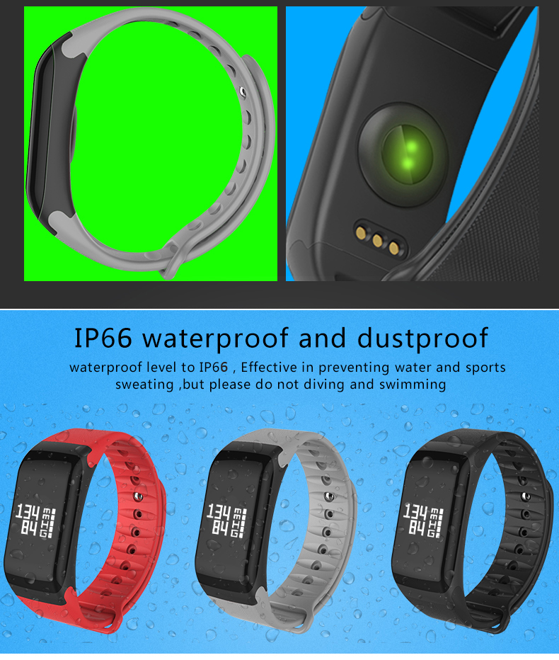 Healthy Smart Bracelet Smartwatch with monitoring Heart rate Bloodpressure Blood Oxygen function