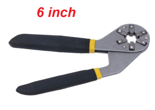 Universal Six-Sided Grip Wrench Powerful  Hand Tool 6 or 8 Inch